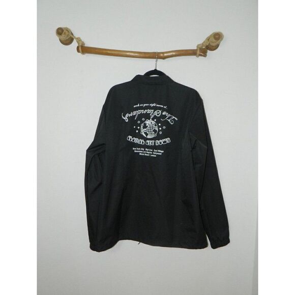 The Standard Label Jacket Black Graphic Windbreaker Men's Size X-Large - Picture 5 of 9